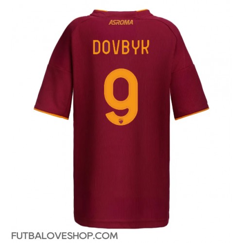 Dres AS Roma Artem Dovbyk #9 Domáci pre Ženy 2025-26 Krátky Rukáv
